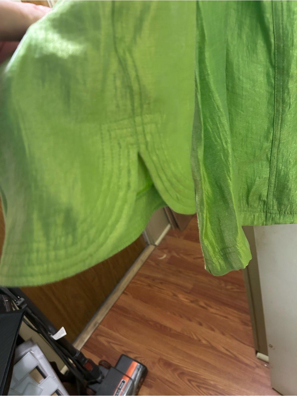 Ruby Rd. Shimmery Lime Green Button Jacket - Picture 2 of 3